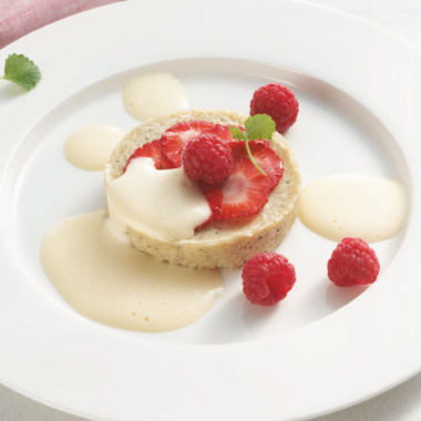 Bildmotiv für CAMBOZOLA Nuss-Törtchen mit Sauternes-Sabayon