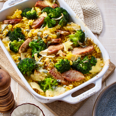 Bildmotiv für Nudelauflauf mit CAMBOZOLA und Schweinefilet