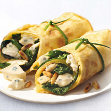 Bildmotiv für Spenat-CAMBOZOLA-wraps
